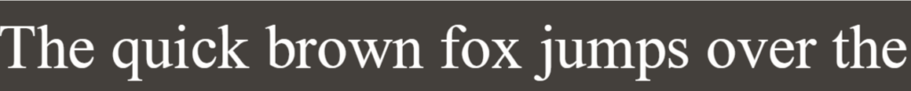 Пример шрифта Times New Roman