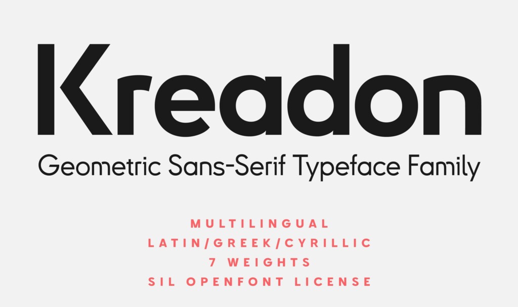 Kreadon шрифт