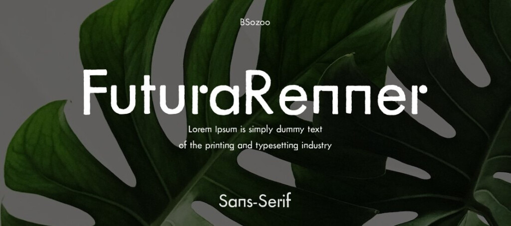 Futura Renner стилизация