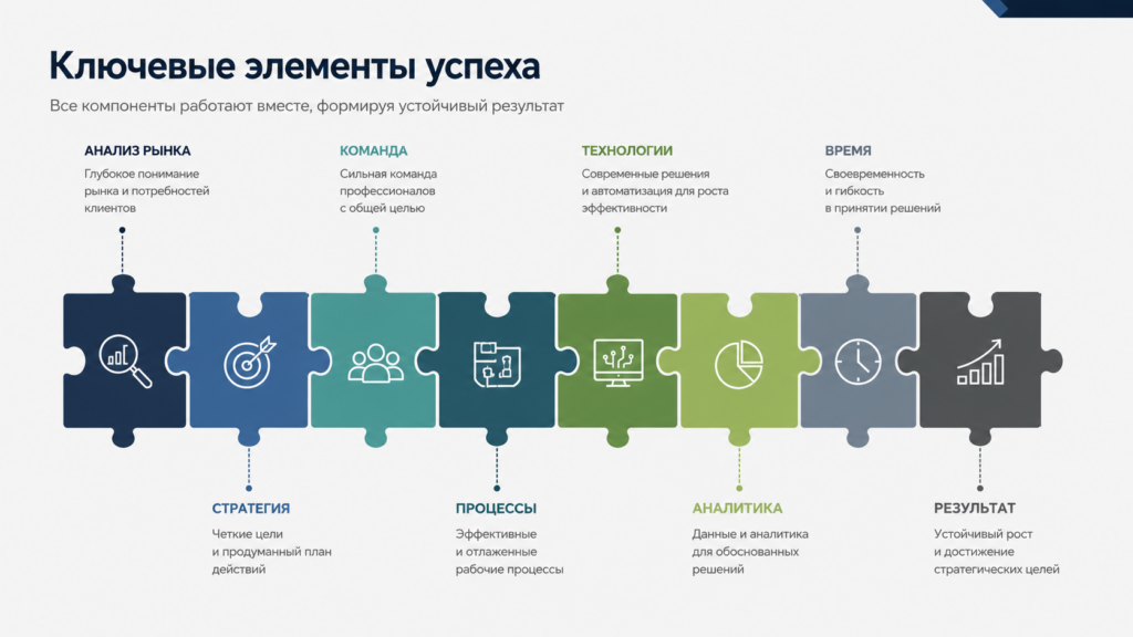 Элементы успеха на слайде